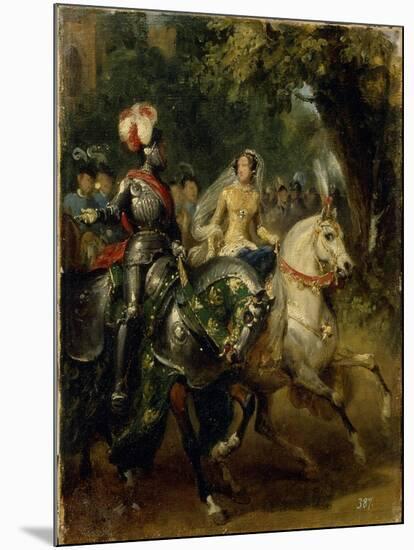 Cavalcade, Ca 1842-Horace Vernet-Mounted Giclee Print