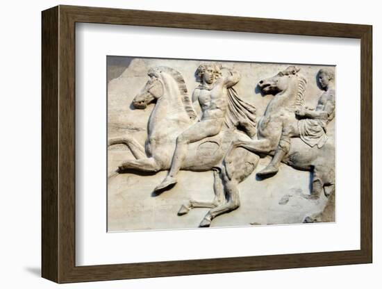 Cavalcade from the West Frieze of the Parthenon-null-Framed Photographic Print