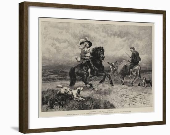 Cavalier and Roundhead-William Strutt-Framed Giclee Print