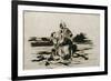 Cavalier arabe traversant un gué-Eugene Delacroix-Framed Giclee Print