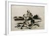 Cavalier arabe traversant un gué-Eugene Delacroix-Framed Giclee Print