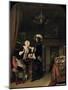 Cavalier in the Shop, 1660-Frans van Mieris the Elder-Mounted Giclee Print