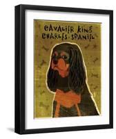 Cavalier King Charles (black and tan)-John Golden-Framed Giclee Print