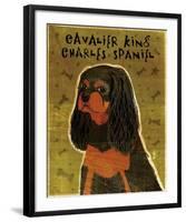 Cavalier King Charles (black and tan)-John Golden-Framed Giclee Print