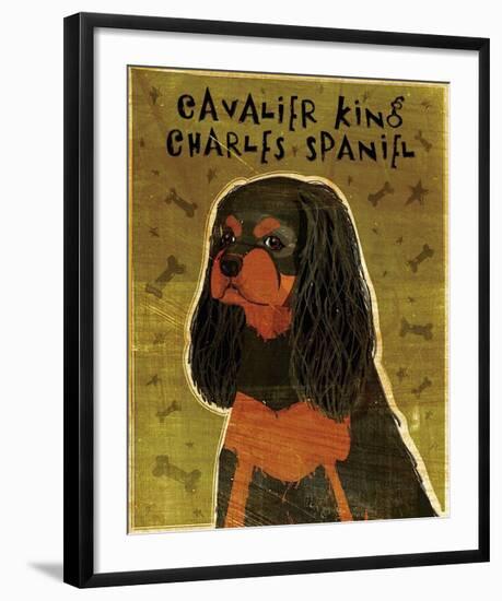 Cavalier King Charles (black and tan)-John Golden-Framed Giclee Print