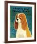 Cavalier King Charles (Blenheim)-John W^ Golden-Framed Art Print