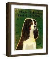 Cavalier King Charles (tri-color)-John Golden-Framed Art Print