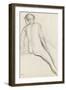 Cavalier nu-Edgar Degas-Framed Premium Giclee Print