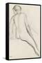 Cavalier nu-Edgar Degas-Framed Stretched Canvas