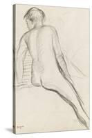 Cavalier nu-Edgar Degas-Stretched Canvas