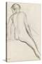 Cavalier nu-Edgar Degas-Stretched Canvas