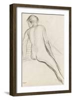 Cavalier nu-Edgar Degas-Framed Giclee Print