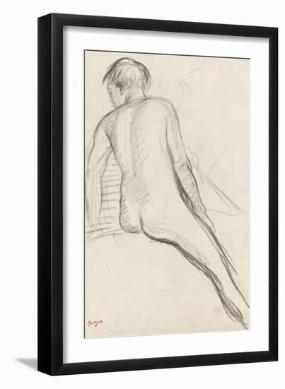 Cavalier nu-Edgar Degas-Framed Giclee Print