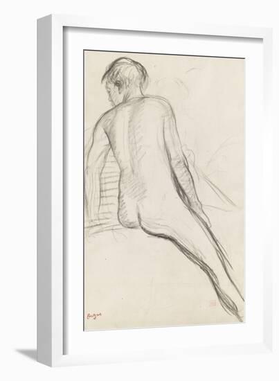 Cavalier nu-Edgar Degas-Framed Giclee Print