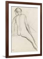 Cavalier nu-Edgar Degas-Framed Giclee Print