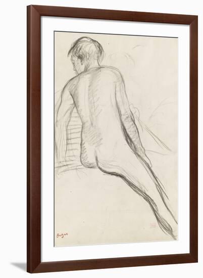 Cavalier nu-Edgar Degas-Framed Giclee Print