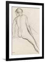 Cavalier nu-Edgar Degas-Framed Giclee Print