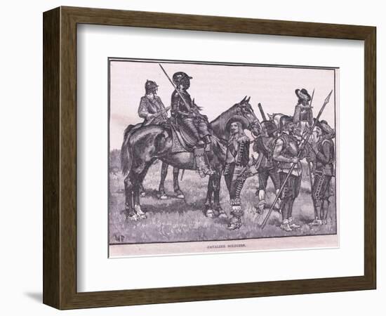 Cavalier Soldiers Ad 1645-Walter Stanley Paget-Framed Giclee Print