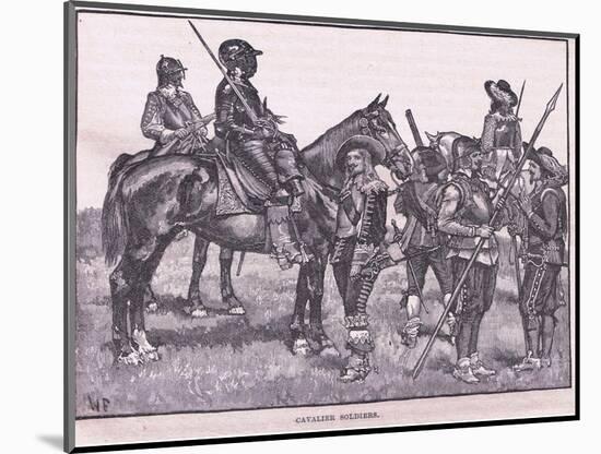 Cavalier Soldiers Ad 1645-Walter Stanley Paget-Mounted Giclee Print