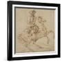 Cavalier sur un cheval piaffant ou caracolant-Charles Parrocel-Framed Giclee Print