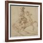 Cavalier sur un cheval piaffant ou caracolant-Charles Parrocel-Framed Giclee Print