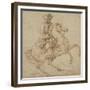 Cavalier sur un cheval piaffant ou caracolant-Charles Parrocel-Framed Giclee Print