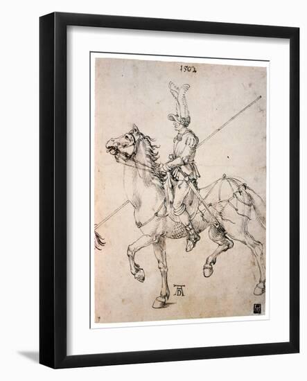 Cavalier with Lance, 1502-Albrecht Durer-Framed Giclee Print