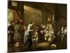 Cavaliers and Companions Carousing in a Barn-Edwaert Collier-Mounted Giclee Print