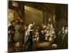 Cavaliers and Companions Carousing in a Barn-Edwaert Collier-Mounted Giclee Print