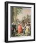 Cavaliers and Ladies on a Balcony before Dancing Figures-Hiroka Ya-Kosuke-Framed Giclee Print