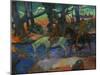 Cavaliers-Riders. Canvas,73 x 92 cm Inv.3270.-Paul Gauguin-Mounted Giclee Print