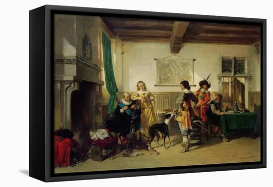 Cavaliers-Herman Frederick Carel Ten Kate-Framed Stretched Canvas