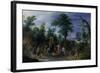 Cavalry and Infantry before a Chapel, before 1610-Sebastian Vrancx-Framed Giclee Print