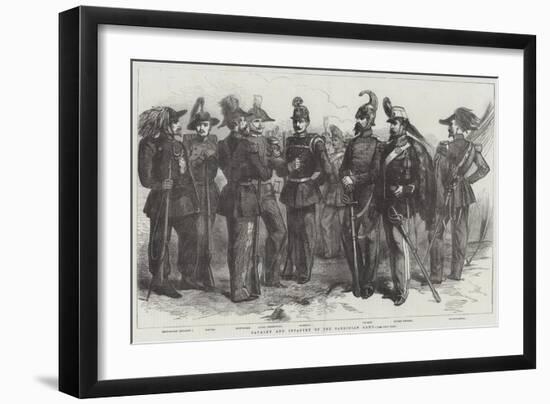 Cavalry and Infantry of the Sardinian Army-null-Framed Giclee Print