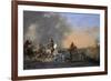 Cavalry Attack at Sunset-Jan Asselijn-Framed Premium Giclee Print