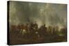 Cavalry Attacking Infantry, 1656-1668-Philips Wouwerman-Stretched Canvas