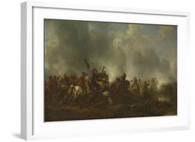 Cavalry Attacking Infantry, 1656-1668-Philips Wouwerman-Framed Giclee Print