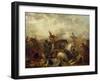 Cavalry Battle in Argentina at Time of Rosas' Dictatorship-null-Framed Giclee Print