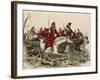 Cavalry Battle in Argentina at Time of Rosas' Dictatorship-null-Framed Giclee Print