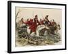 Cavalry Battle in Argentina at Time of Rosas' Dictatorship-null-Framed Giclee Print