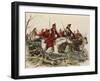 Cavalry Battle in Argentina at Time of Rosas' Dictatorship-null-Framed Giclee Print