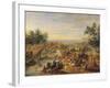 Cavalry Battle on a Bridge-Adam Frans van der Meulen-Framed Giclee Print