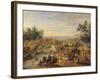 Cavalry Battle on a Bridge-Adam Frans van der Meulen-Framed Giclee Print