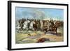 Cavalry Charge by Us Regulars, Spanish-American War, 1898-null-Framed Giclee Print