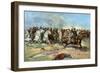 Cavalry Charge by Us Regulars, Spanish-American War, 1898-null-Framed Premium Giclee Print