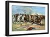 Cavalry Charge by Us Regulars, Spanish-American War, 1898-null-Framed Premium Giclee Print