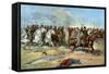 Cavalry Charge by Us Regulars, Spanish-American War, 1898-null-Framed Stretched Canvas