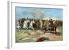 Cavalry Charge by Us Regulars, Spanish-American War, 1898-null-Framed Premium Giclee Print