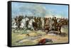 Cavalry Charge by Us Regulars, Spanish-American War, 1898-null-Framed Stretched Canvas