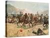 Cavalry Charge in the Battle of Maiwand During the War Between Afghanistan and Great Britain-null-Stretched Canvas